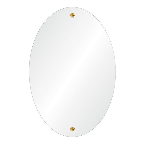 Mirror Home Oval Mirror with Standoff Bracket Hardware