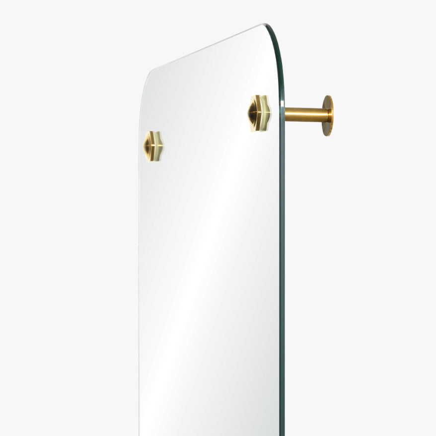 Mirror Home Rectangle Mirror with Standoff Bracket Hardware 24" x 40"