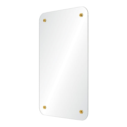 Mirror Home Rectangle Mirror with Standoff Bracket Hardware 24" x 40"