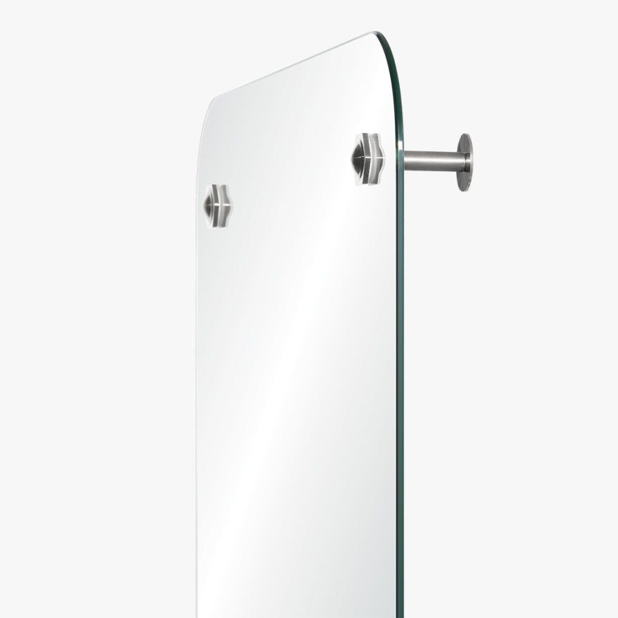 Mirror Home Rectangle Mirror with Standoff Bracket Hardware 24" x 40"