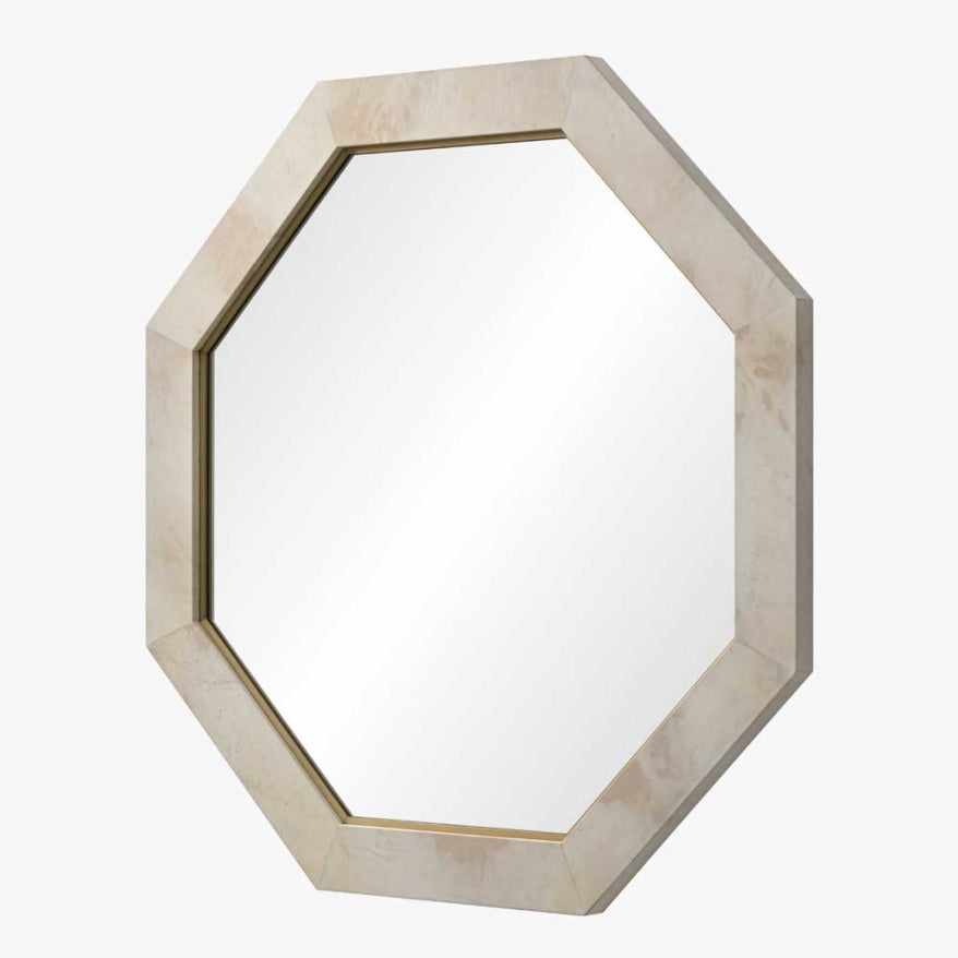 Mirror Home Octagonal Parchment Mirror 42"DIA