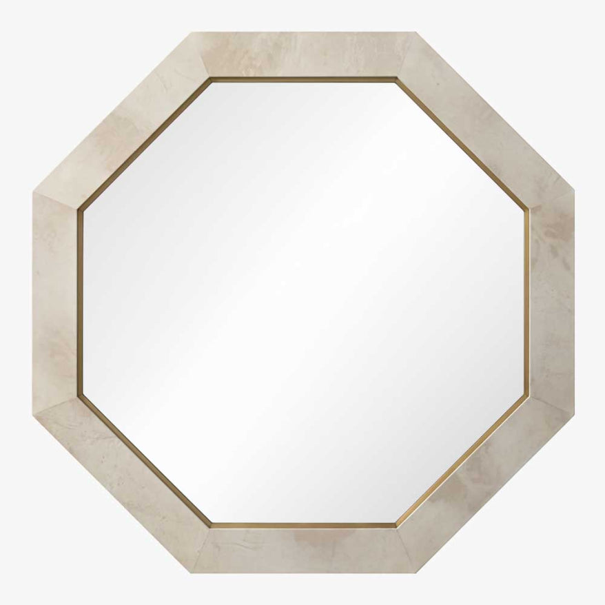 Mirror Home Octagonal Parchment Mirror 42"DIA