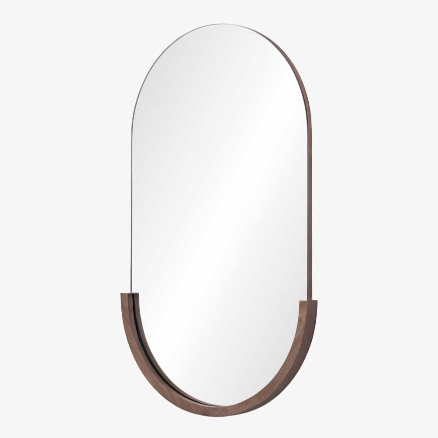 Mirror Home Arched Wood Base Mirror (24" x 40")