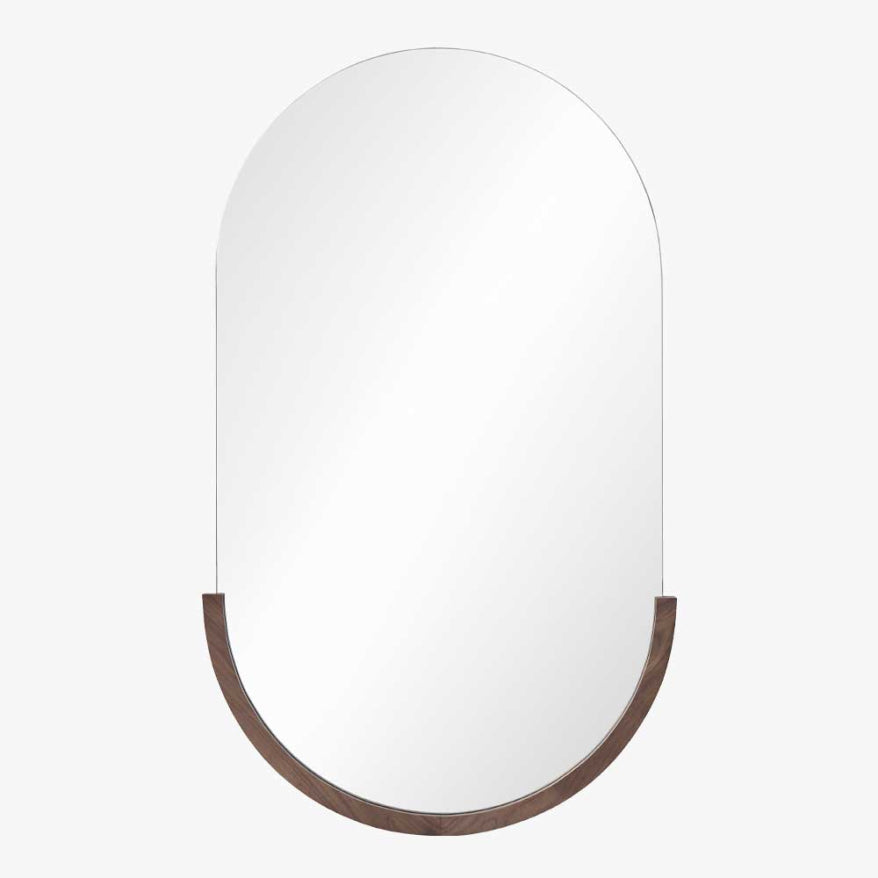 Mirror Home Arched Wood Base Mirror (24" x 40")