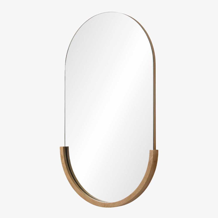 Mirror Home Arched Wood Base Mirror (24" x 40")