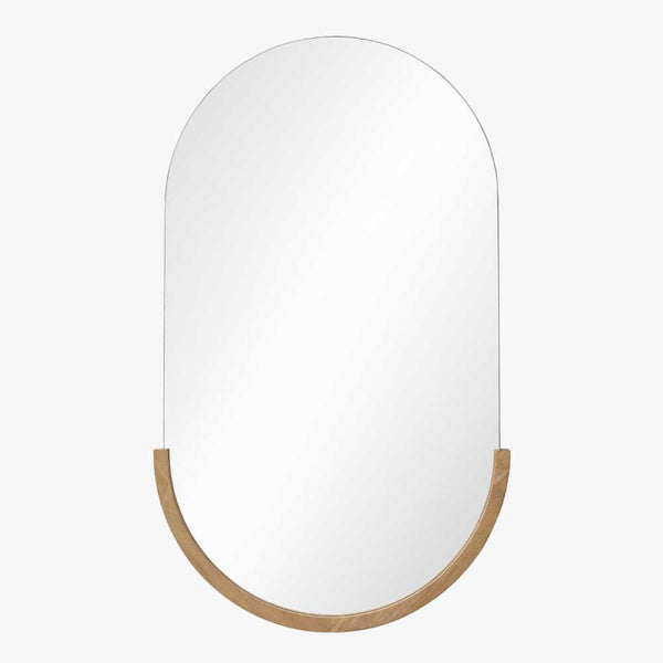 Mirror Home Arched Wood Base Mirror (24" x 40")