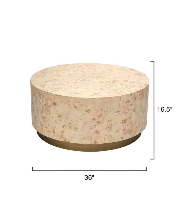 Jamie Young Configuration Coffee Table, Bleached Burl Wood