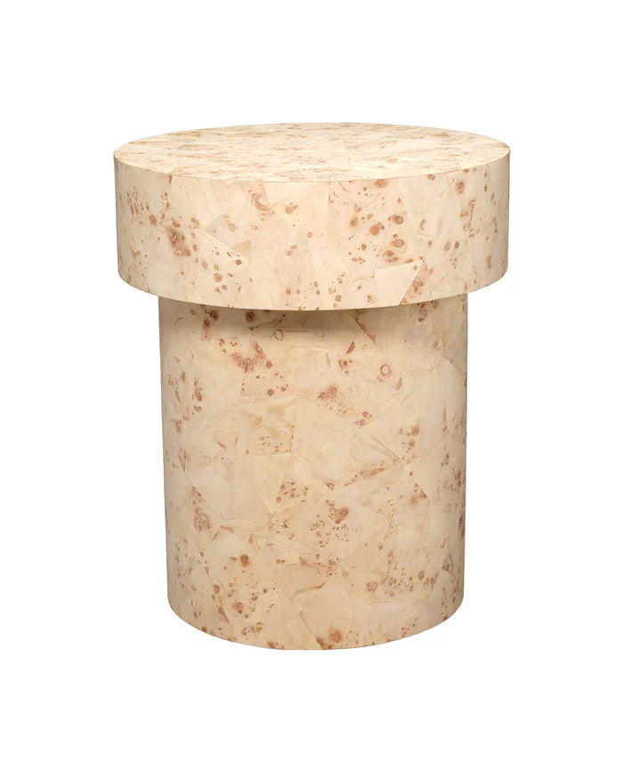 Jamie Young Configuration Side Table, Bleached Burl Wood