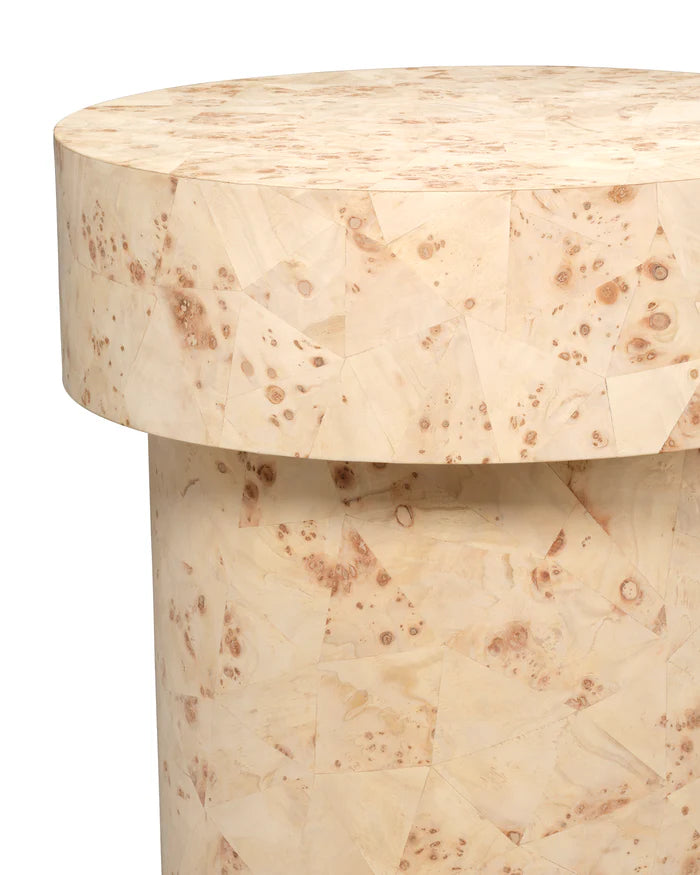 Jamie Young Configuration Side Table, Bleached Burl Wood