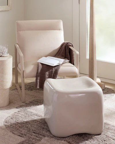 Jamie Young Cushion Concrete Stool