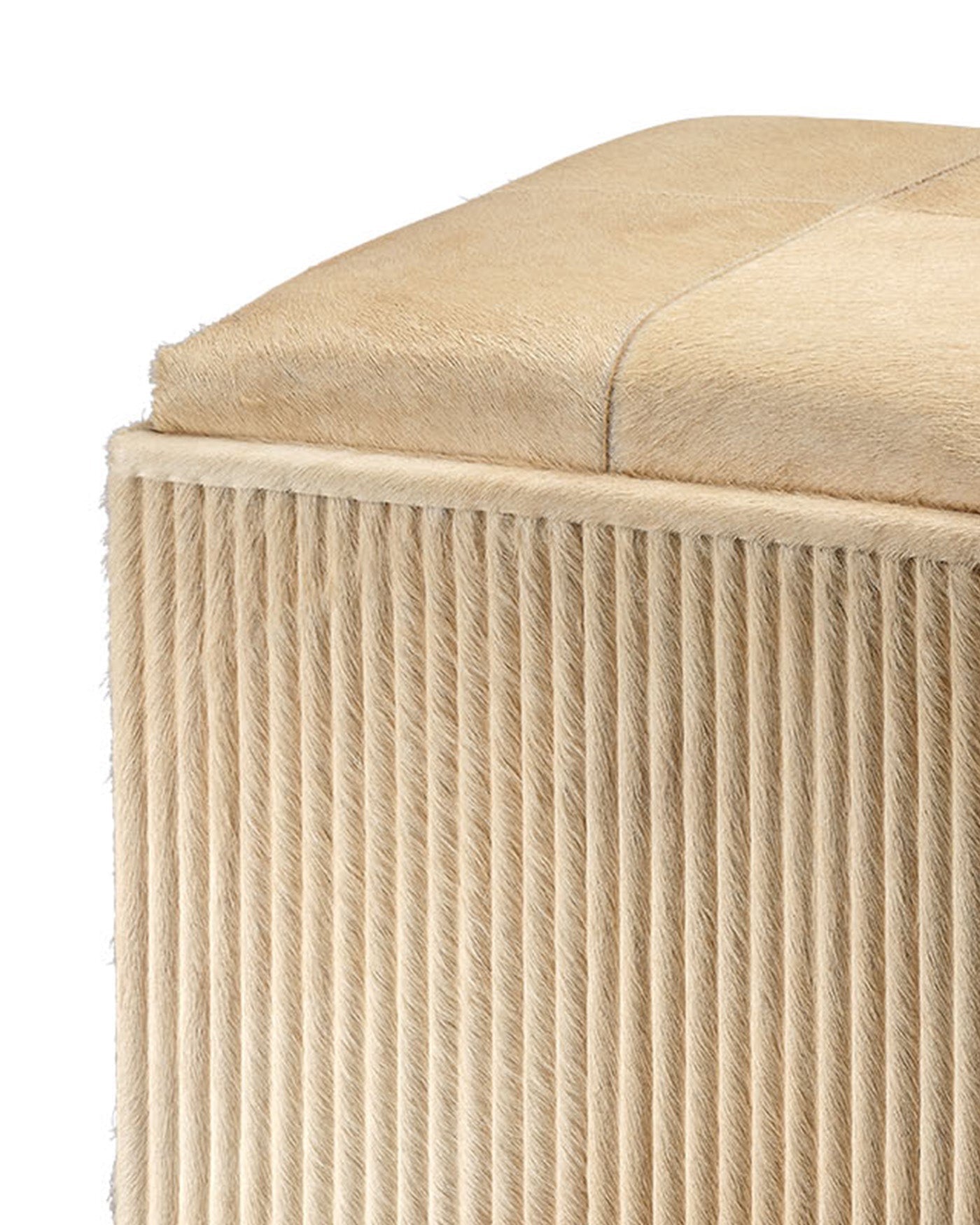 Jamie Young Easton Hide Ottoman