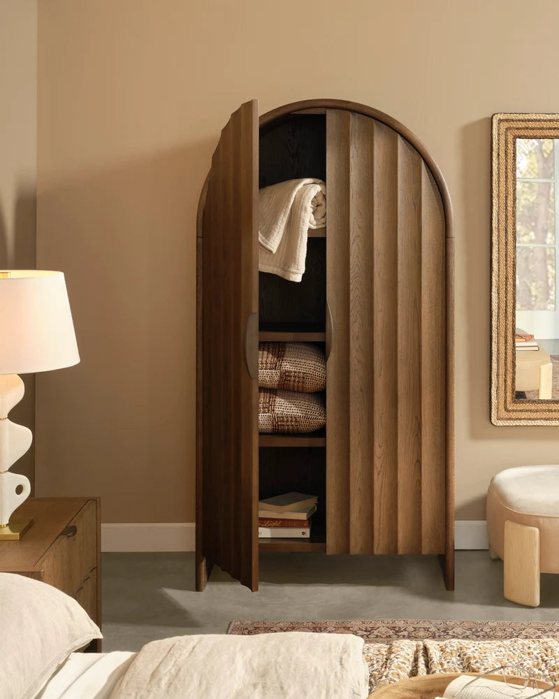 Jamie Young Finley Fluted Arched Cabinet