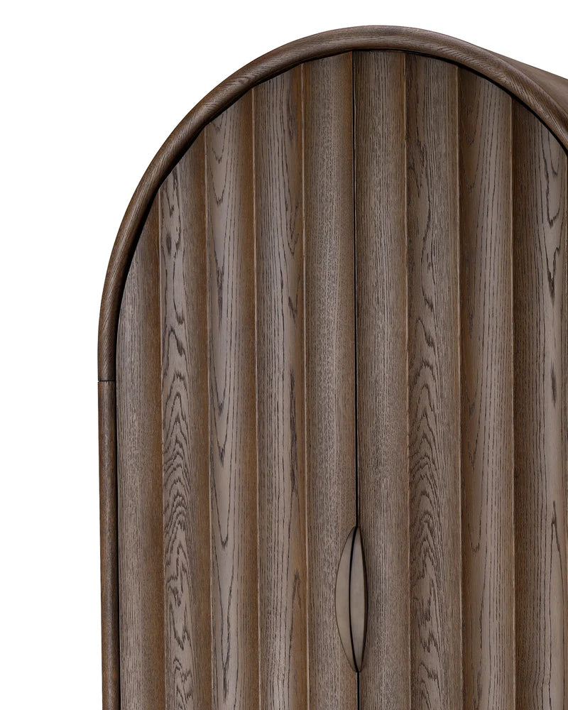 Jamie Young Finley Fluted Arched Cabinet