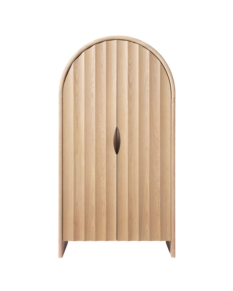 Jamie Young Finley Fluted Arched Cabinet