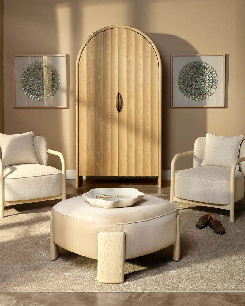 Jamie Young Finley Fluted Arched Cabinet