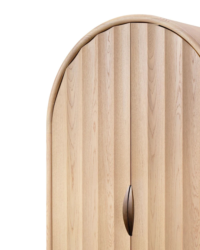 Jamie Young Finley Fluted Arched Cabinet