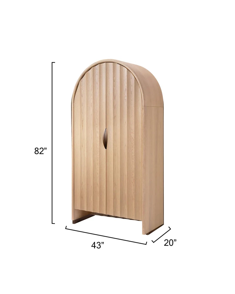 Jamie Young Finley Fluted Arched Cabinet