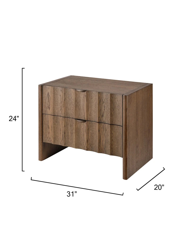 Jamie Young Finley Fluted Nightstand