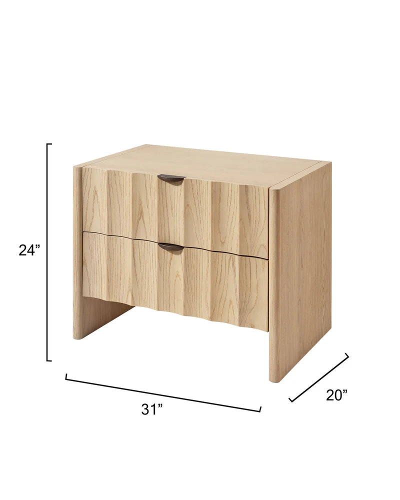 Jamie Young Finley Fluted Nightstand