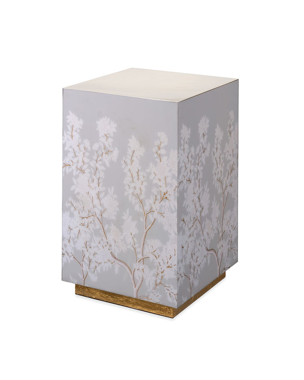 Jamie Young Garland Floral Accent Side Table, Dove