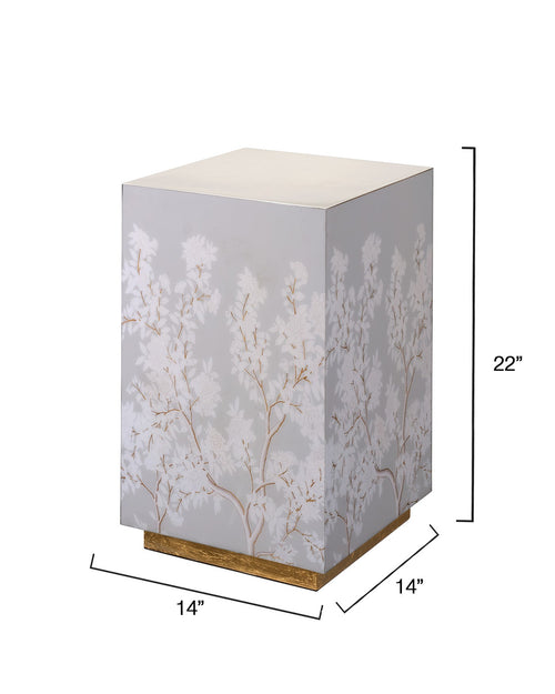 Jamie Young Garland Floral Accent Side Table, Dove