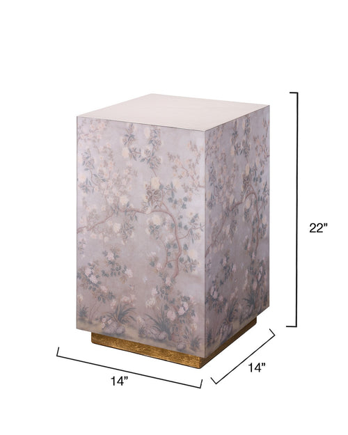 Jamie Young Garland Floral Accent Side Table, Dove