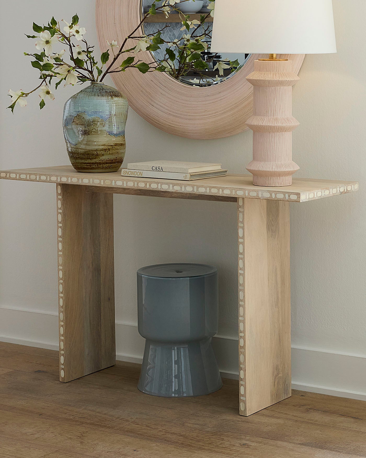 Jamie Young Huntington Garden Glass Stool