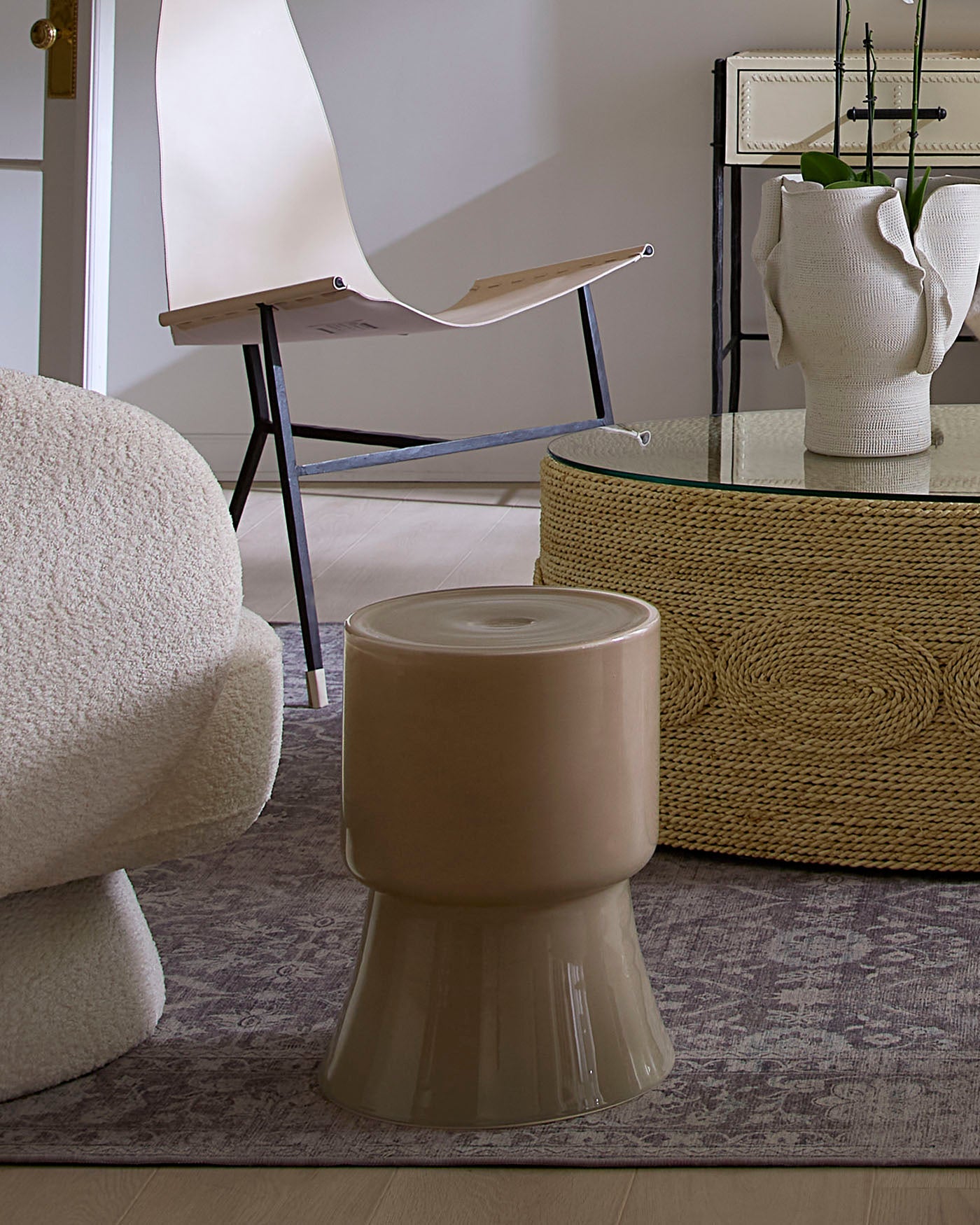 Jamie Young Huntington Garden Glass Stool