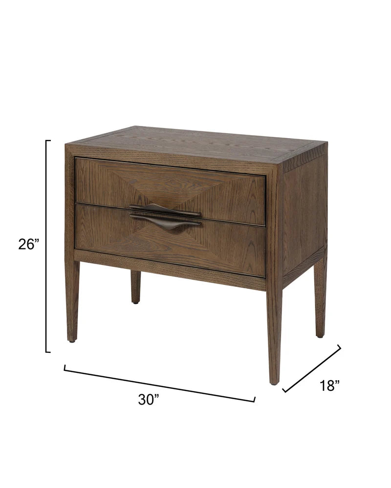 Jamie Young Landmark Two Drawer Nightstand