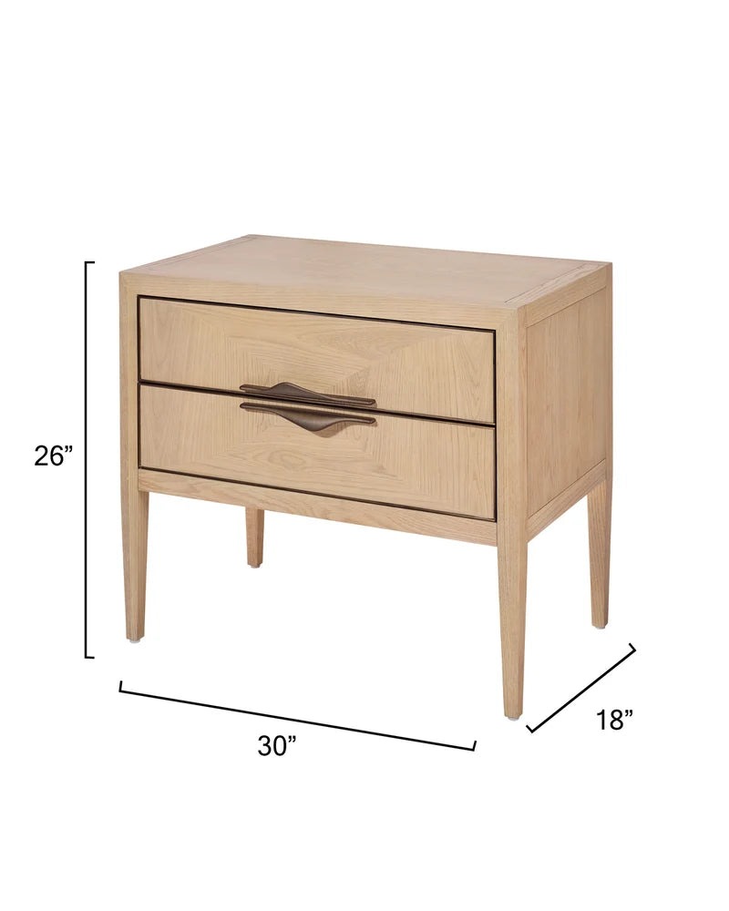 Jamie Young Landmark Two Drawer Nightstand