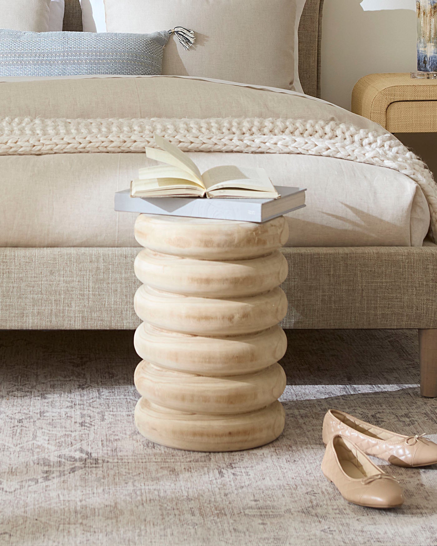 Jamie Young Mojave Wood Side Table