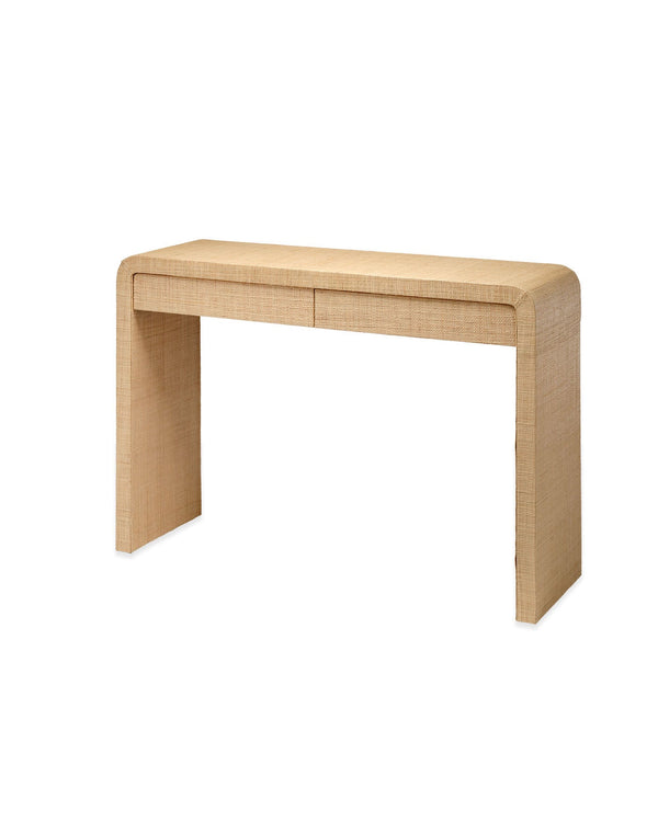 Jamie Young Montecito 2 Drawer Raffia Console Table