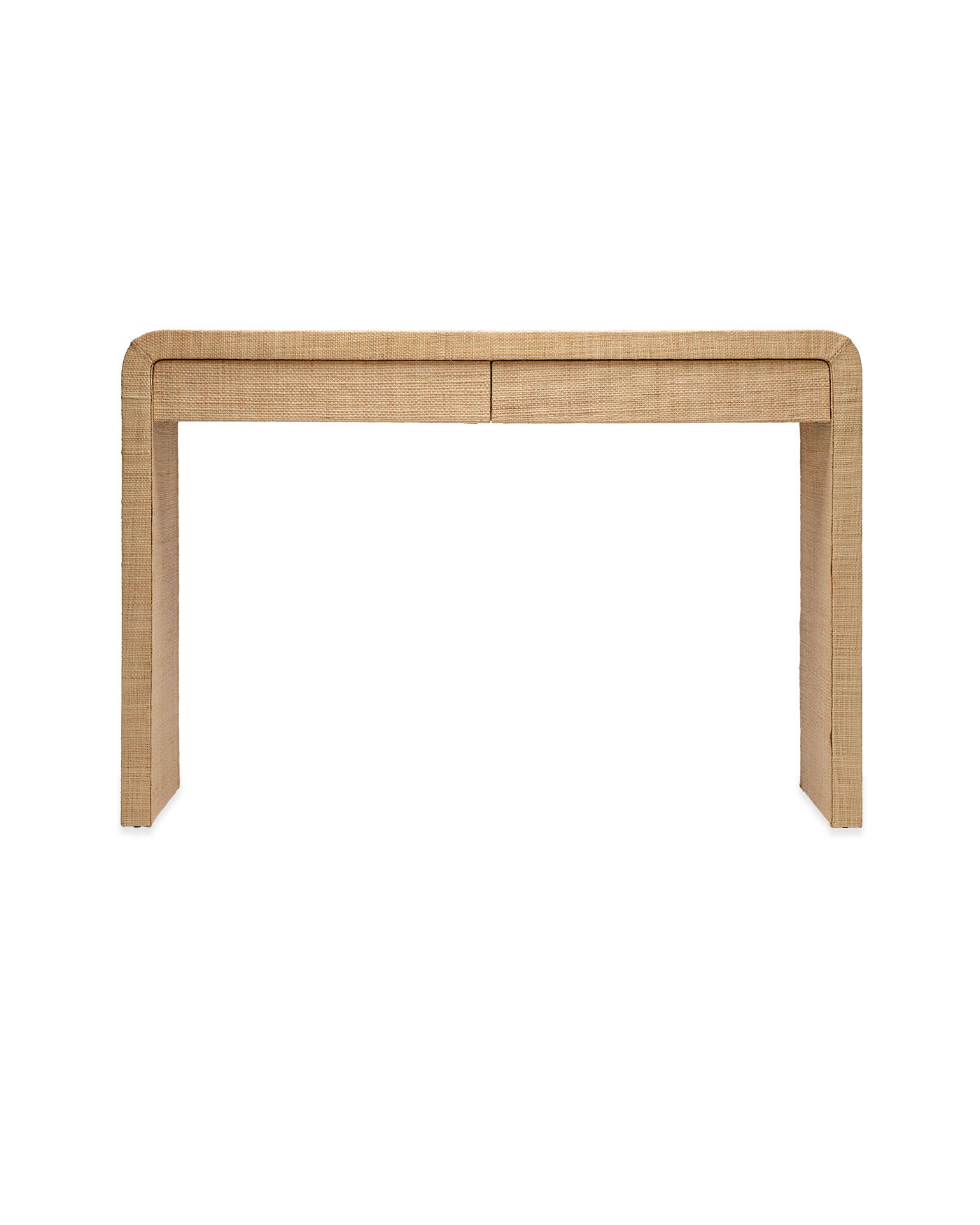 Jamie Young Montecito 2 Drawer Raffia Console Table