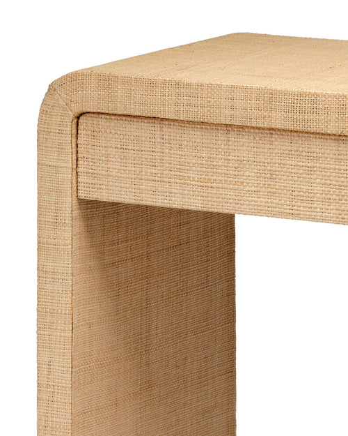 Jamie Young Montecito 2 Drawer Raffia Console Table