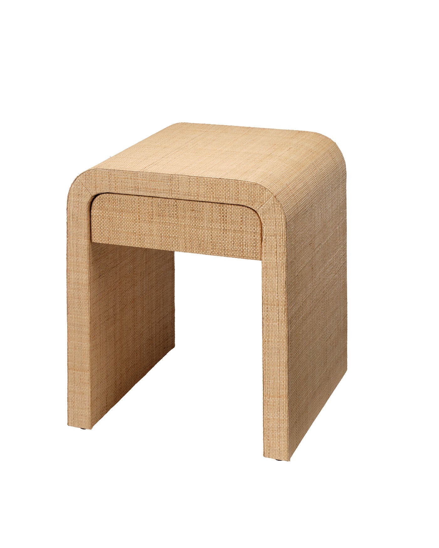 Jamie Young Montecito 1 Drawer Raffia Side Table