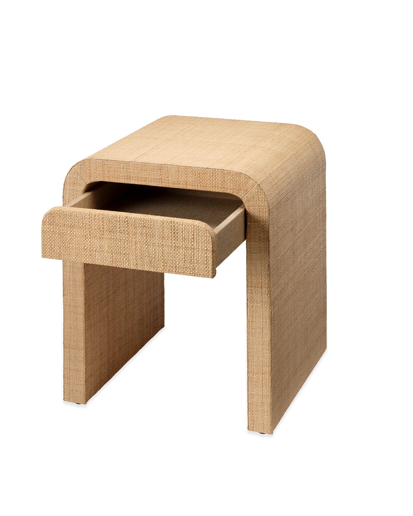 Jamie Young Montecito 1 Drawer Raffia Side Table