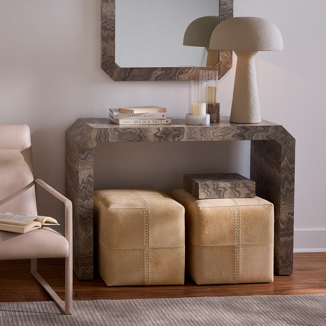 Jamie Young Small Ottoman