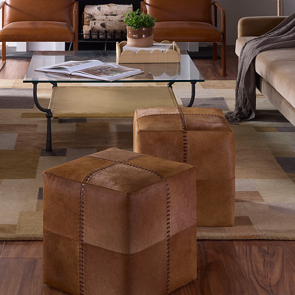Jamie Young Small Ottoman