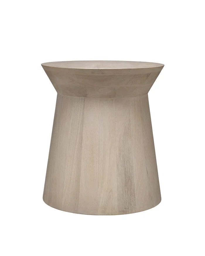 Jamie Young Porcini Wood Side Table, Off White