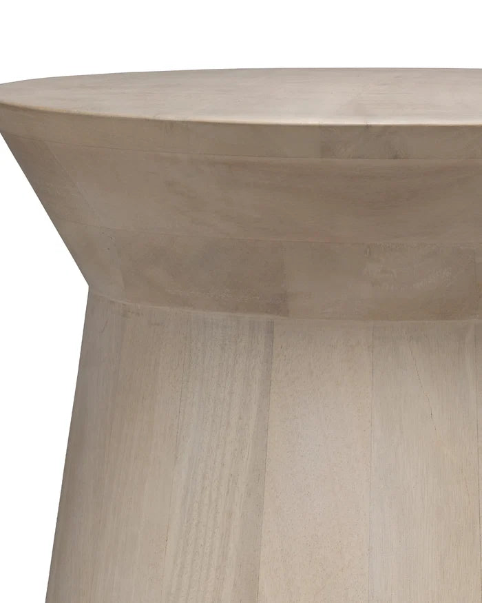 Jamie Young Porcini Wood Side Table, Off White