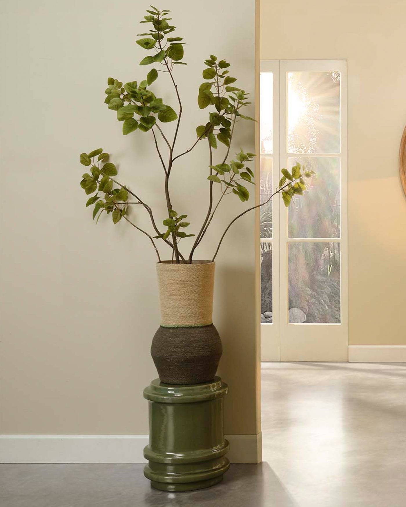 Jamie Young Reglet Ceramic Stool