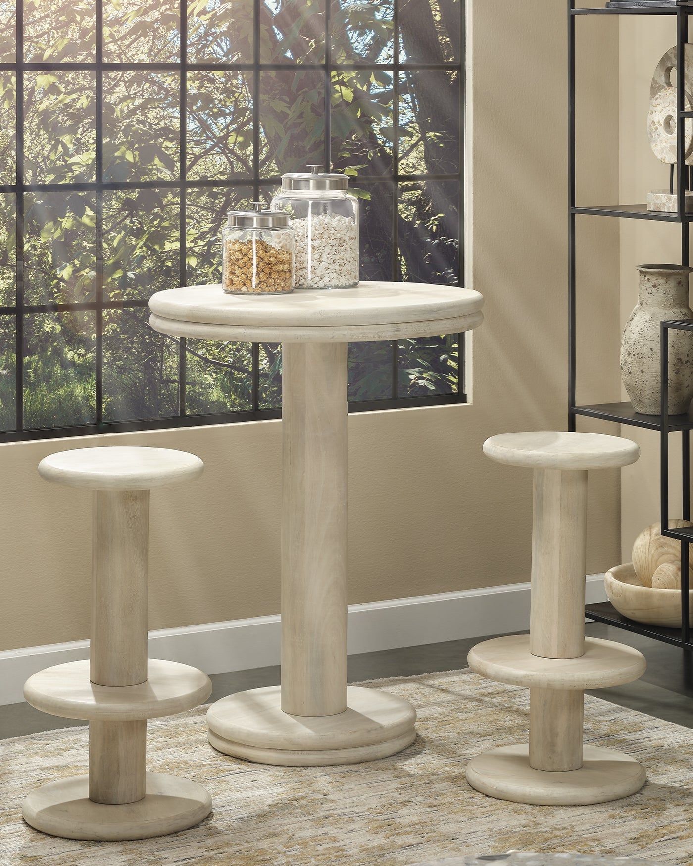 Jamie Young Bourbon Mango Wood Bar Table