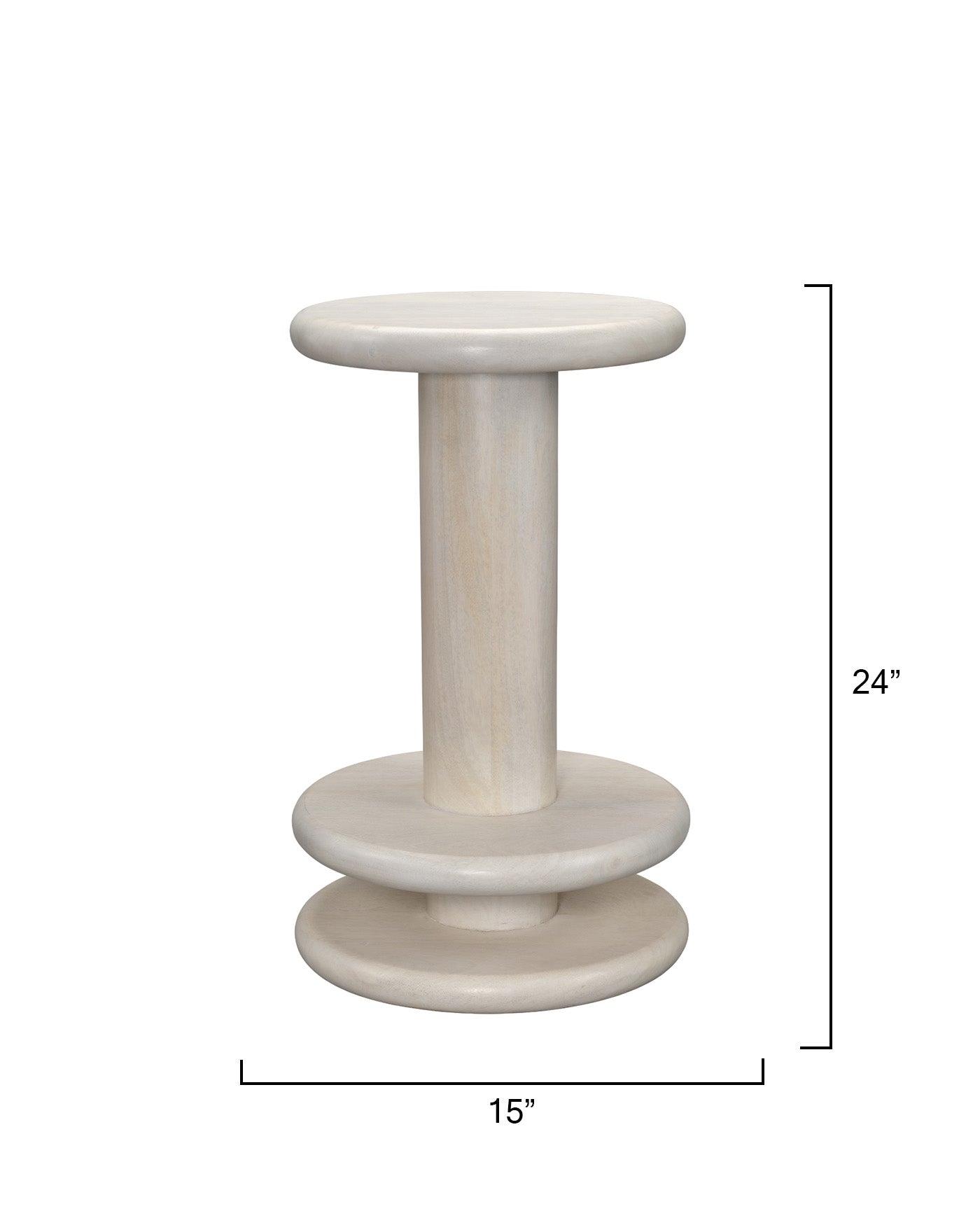 Jamie Young Rye Mango Wood Counter Stool
