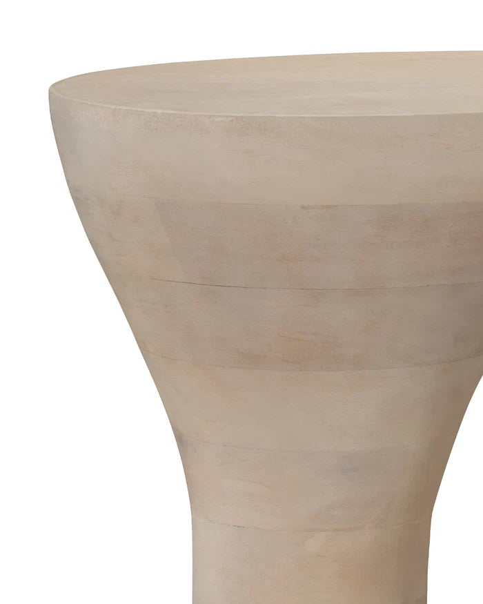 Jamie Young Toadstool Wood Drink Table, Off White