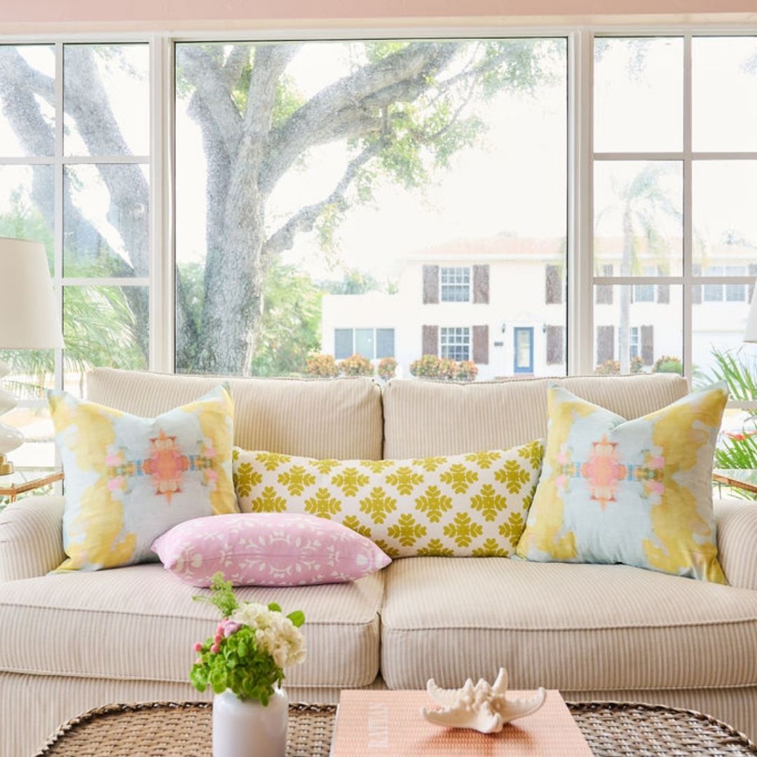 Laura Park Brushstrokes Citrine Pillow