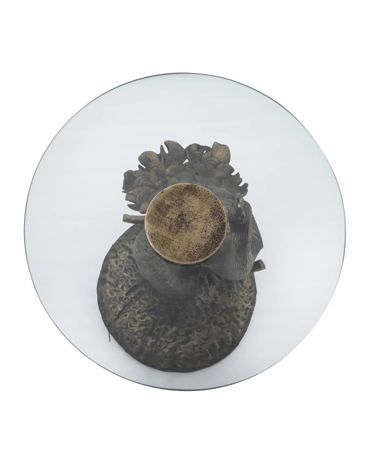 Currey & Company 20" Paonne Cast Aluminum Accent Table