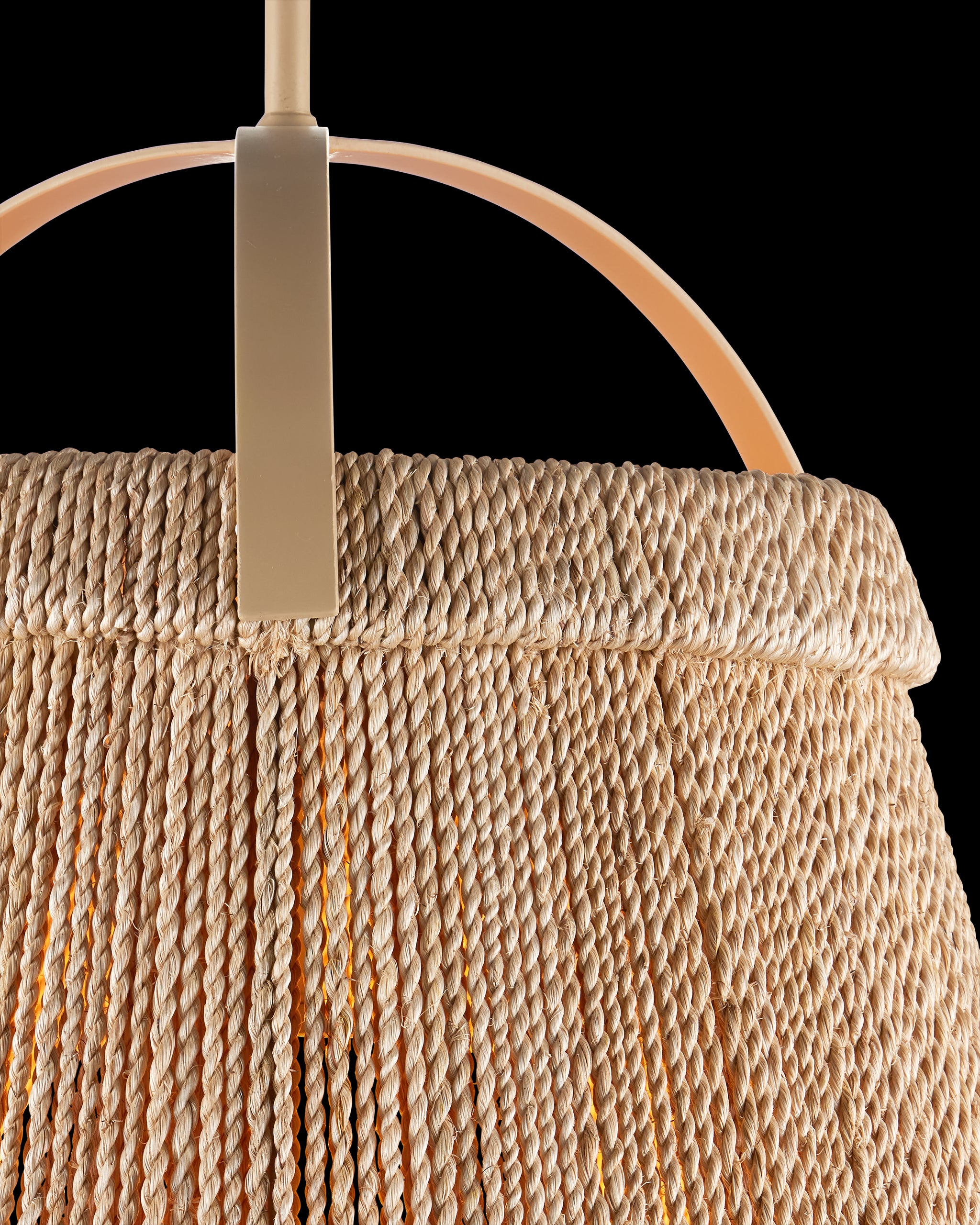 Currey & Company Parnell Medium Natural Pendant