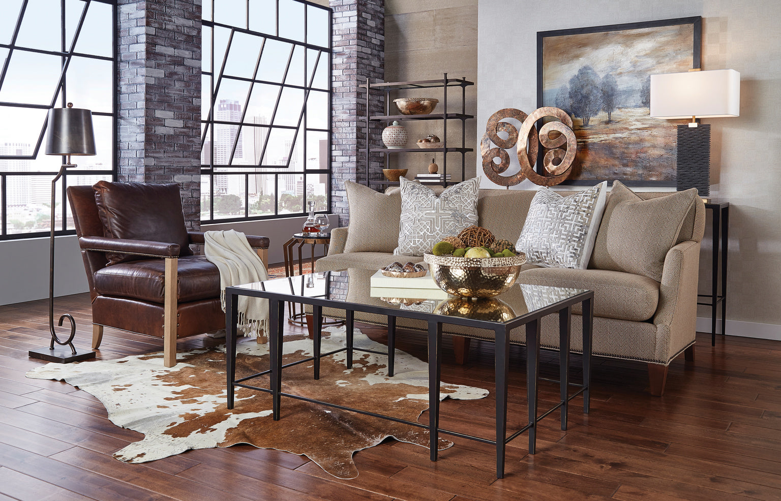 Wildwood Black Stonehenge Lamp