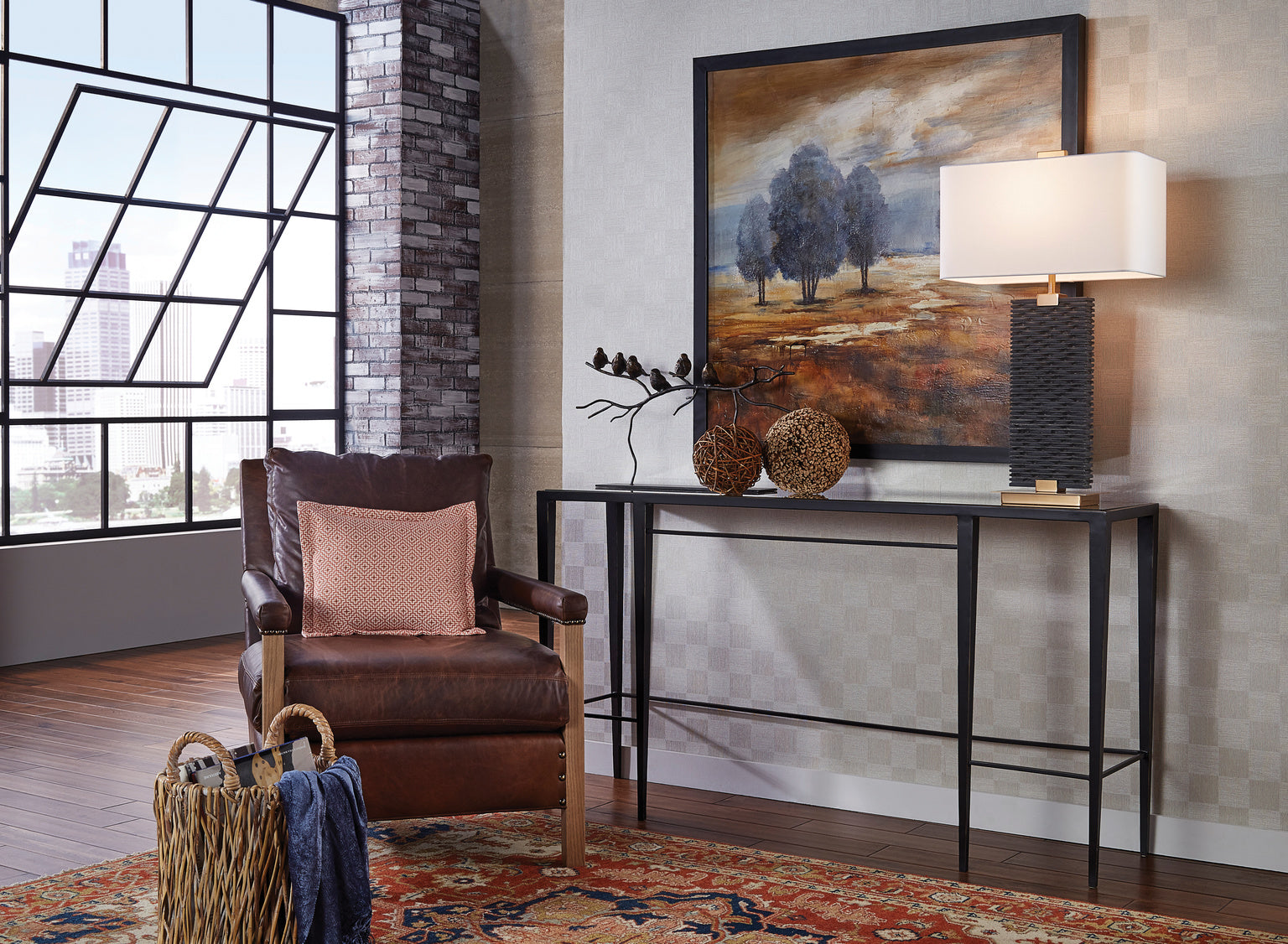 Wildwood Black Stonehenge Lamp