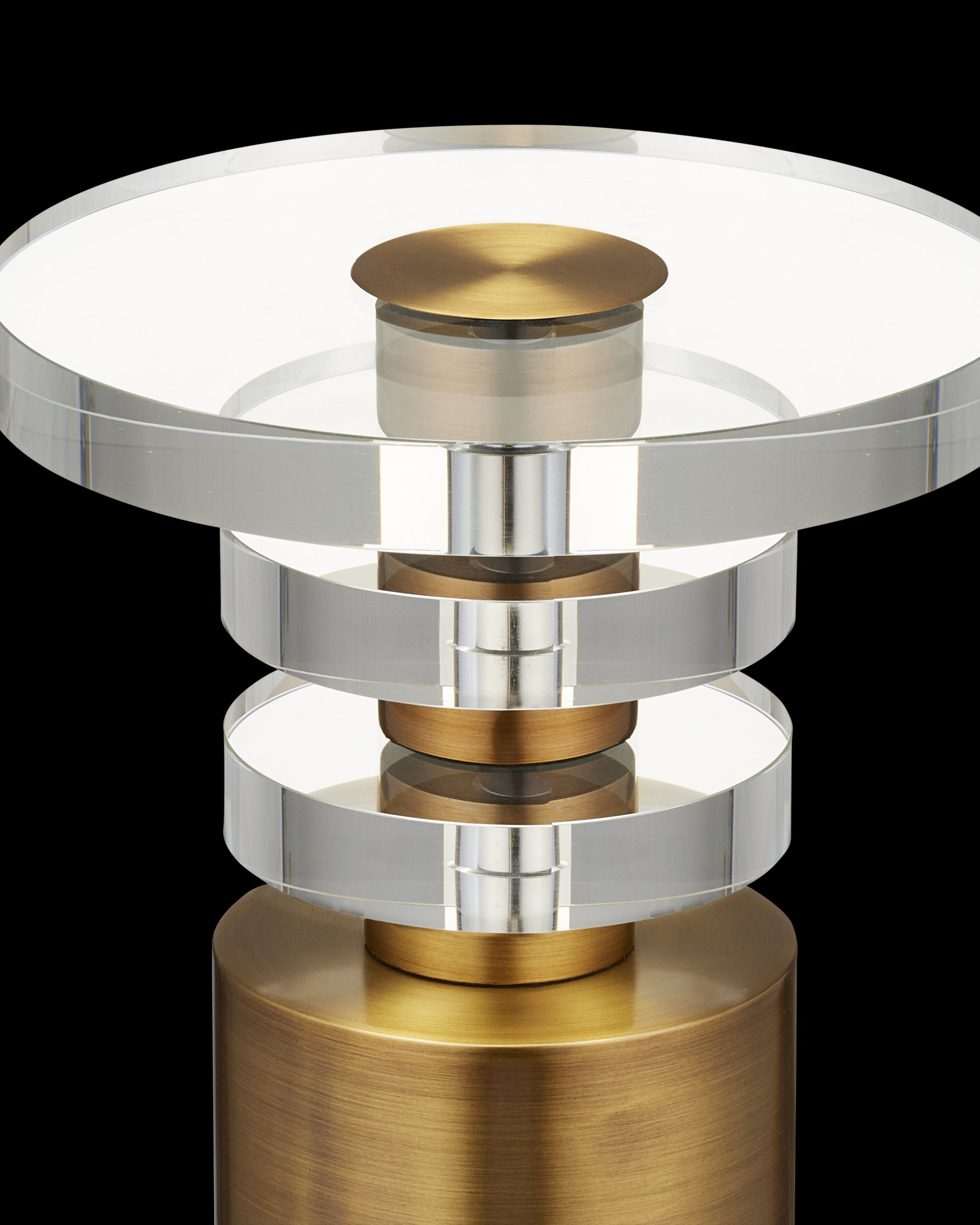 Currey & Company Shani Brass Drinks Table